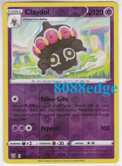 POKEMON "CLAYDOL" #058/163 BATTLE STYLES REVERSE HOLO RARE - NEVER PLAYED MINT - Image 1