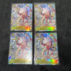 4X One Piece CCG Monkey D. Luffy Emperors Super Rare Foil Alt Art EB04-061 - Image 1
