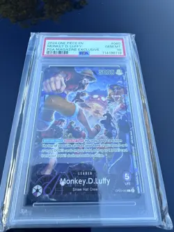 2024 One Piece Promo PSA Magazine Exclusive #060 Monkey D. Luffy PSA 10 GEM MINT - Image 2