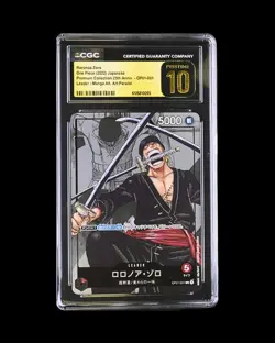 2022 One Piece JP Roronoa Zoro 25th Anniv OP01-001 Manga Alt Art - Image 1