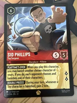 Sid Phillips Toy Surgeon 126/204 Wilds Unknown Legendary Disney Lorcana Card - Image 1