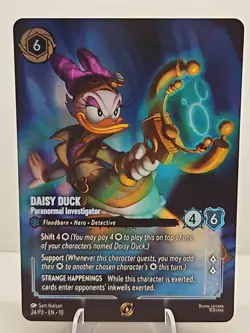 Daisy Duck - Paranormal Investigator 24/P3 Set Champ Foil Promo Top 8 NM Lorcana - Image 1