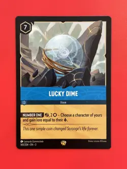 Disney Lorcana Lucky Dime Legendary Rarity #165/204 - Image 1