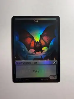 Human/Bat Double-Sided Token 1/4 MTG Innistrad: Midnight Hunt Foil - Image 2