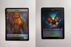 Human/Bat Double-Sided Token 1/4 MTG Innistrad: Midnight Hunt Foil - Image 3