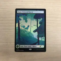 Snow-Covered Forest (1477) (Rainbow Foil) Secret Lair Drop Foil - Image 1