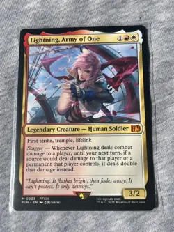 2025 MTG Final Fantasy #233 Lightning, Army of One Mythic Non-Foil NEVER USED - Image 1
