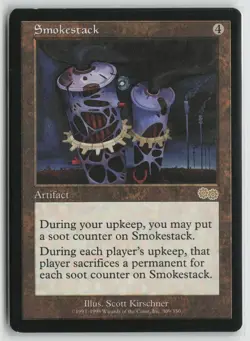 Smokestack Moderately Played 309 Urza's Saga Magic: The Gathering - Image 1