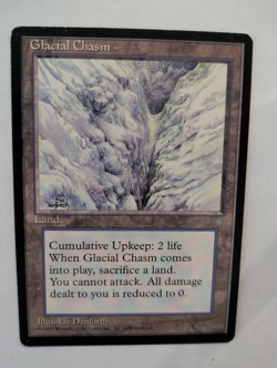 Glacial Chasm Ice Age MTG Exc Free shipping with tracking - Image 1