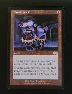Smokestack Urza's Saga MTG MP Magic the Gathering - Image 1