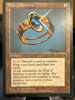 MTG Magic the Gathering Fallen Empires Ring of Renewal - Image 1