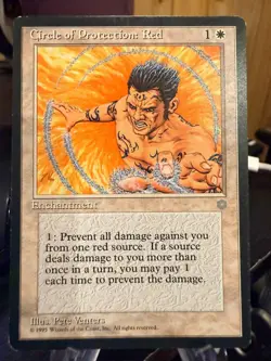 MTG Magic the Gathering Ice Age Circle of Protection: Red 1818 - Image 1