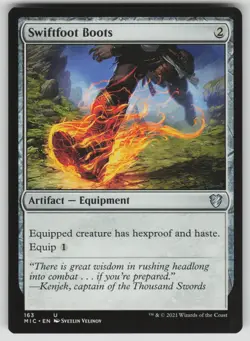 Swiftfoot Boots Normal U Commander: Innistrad: Midnight Hunt 163 NM - Image 1