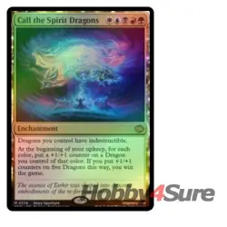 Foil Call The Spirit Dragons M/NM Magic: The Gathering MTG Tarkir: Dragonstorm - Image 1