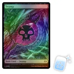 FOIL SWAMP (289) (FULL ART) Tarkir: Dragonstorm TDM Magic MTG MINT CARD - Image 1