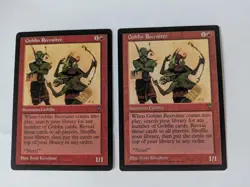 2 Goblin Recruiter Visions MTG Exc Free Shipping with tracking - Image 1