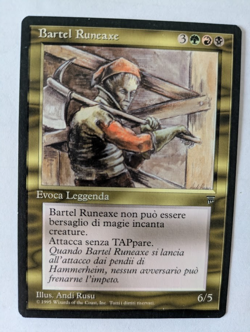 Italian Bartel Runeaxe Legends MTG NM Free shipping with tracking - Image 1