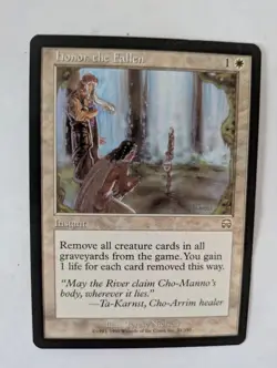 Honor the fallen Mercadian Masques MTG NM Free shipping with tracking - Image 1