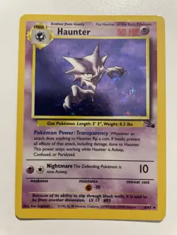 Pokemon Fossil "Haunter" 6/62 / Holo Rare / Lightly Played - Image 1
