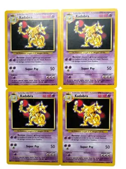 Pokemon Kadabra Lot Of 4 Cards 1999 Wizards Vintage 32/102 - Image 1