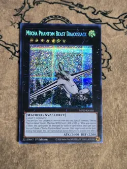 Yugioh Mecha Phantom Beast Dracossack MP25-EN135 1st Ed Prismatic Secret Rare NM - Image 1