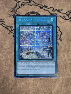 Yugioh Dragonic Diagram MP25-EN139 1st Edition Prismatic Secret Rare NM - Image 1