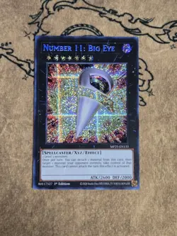 Yugioh Number 11: Big Eye MP25-EN133 1st Edition Prismatic Secret Rare NM - Image 1