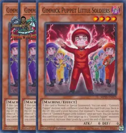 Yugioh! 3x Gimmick Puppet Little Soldiers MP25-EN379 Common 1st Ed NM - Image 1