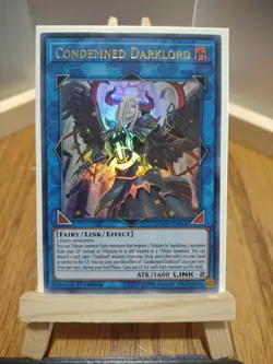 Yu-Gi-Oh Card Condemned Darklord DUOV-EN006 Ultra Rare 1st Edition Collectable. - Image 1
