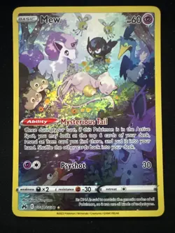 Mew GG10/GG70 Crown Zenith Galarian Gallery Holo Card Near Mint/Mint Condition - Image 1