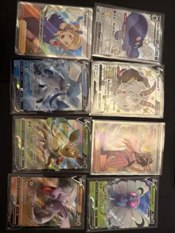 Pokemon English Mixed Card Lot X 8 Cards Full Art Trainer Gx Ex V (Lot 1111) - Image 1