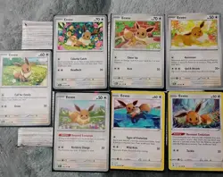 Eevee V Pokemon Card Lot SWSH065 Sword Shield Promos Holo 12x Collection Cards - Image 1