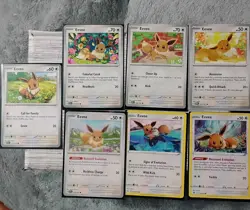 Eevee V Pokemon Card Lot SWSH065 Sword Shield Promos Holo 12x Collection Cards - Image 2