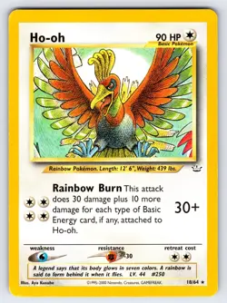 Ho-Oh 18/64 Neo Revelation Pokemon Card TCG Nintendo Vintage WOTC Rare - Lp/Vlp - Image 1
