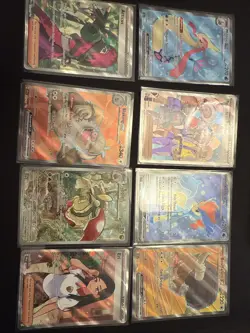 Pokemon English Mixed Card Lot X 8 Cards Full Art Trainer Gx Ex V (Lot 1010) - Image 1