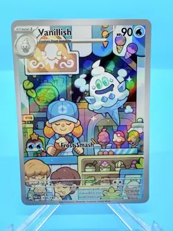 Pokemon Card - Vanillish Paradox Rift 190/182 Illustration Rare NM - Image 1