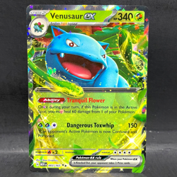 2023 POKEMON SCARLET & VIOLET 151 VENUSAUR EX 003/165 DOUBLE RARE - Image 1