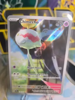 Pokemon TCG Chimecho Holo Illustration Rare Card 179/167 Twilight Masquerade - Image 1