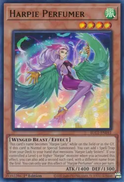 Yu-Gi-Oh Card - BLC1-EN041 - HARPIE PERFUMER (ultra rare holo) - NM/M - Image 1