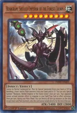 Yu-Gi-Oh Card - PHHY-EN021 - BEARGRAM, SHELLED EMPEROR OF THE FOREST CROWN -NM/M - Image 1