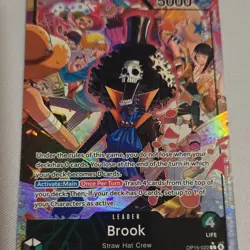 Brook OP15-022 One Piece CCG Leader Holo Card - Image 1