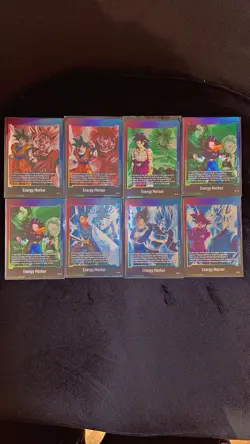 Bandai Dragon Ball Super Card Game Energy Marker Lot 8 cards - Image 1