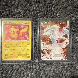 Pokemon TCG Pikachu & Reshiram Holo Card Lot (2) English RC29/RC25 - Image 1