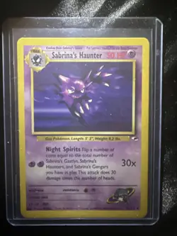 Sabrina's Haunter 58/132 Gym Heroes Series Uncommon Basic Pokemon Card 2000 NM - Image 1