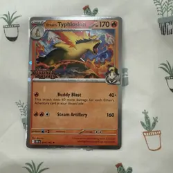 Pokemon Card Ethan's Typhlosion Pre-Release Promo (034) Destined Rivals NM - Image 1