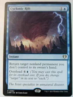 Cyclonic Rift MTG Magic the Gathering Commander Masters English NM-Mint - Image 1