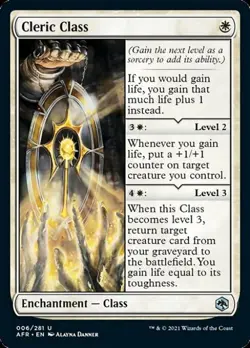 Cleric Class -Foil Near Mint MTG Adventures in the Forgotten Realms - Image 1