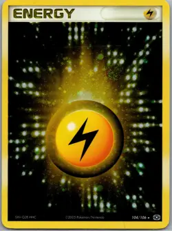 Lightning Energy 104/106 EX Emerald Holo Pokemon Card TC LP - Image 1