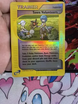 Pokemon TCG Town Volunteers Aquapolis Card 136/147 Reverse Holo - Image 4