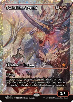 Twinflame Tyrant (Fracture Foil) [Foundations] Foil Near Mint - Image 1
